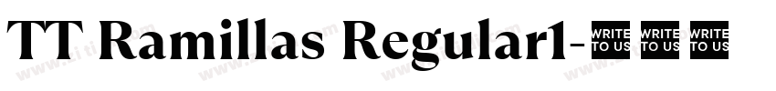 TT Ramillas Regular1字体转换
